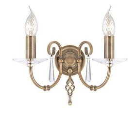 Sienas lampa Elstead Lighting Aegean AG2-AGED-BRASS cena un informācija | Sienas lampas | 220.lv