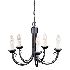 Подвесной светильник Elstead Lighting Chartwell CH5-BLACK цена и информация | Люстры | 220.lv