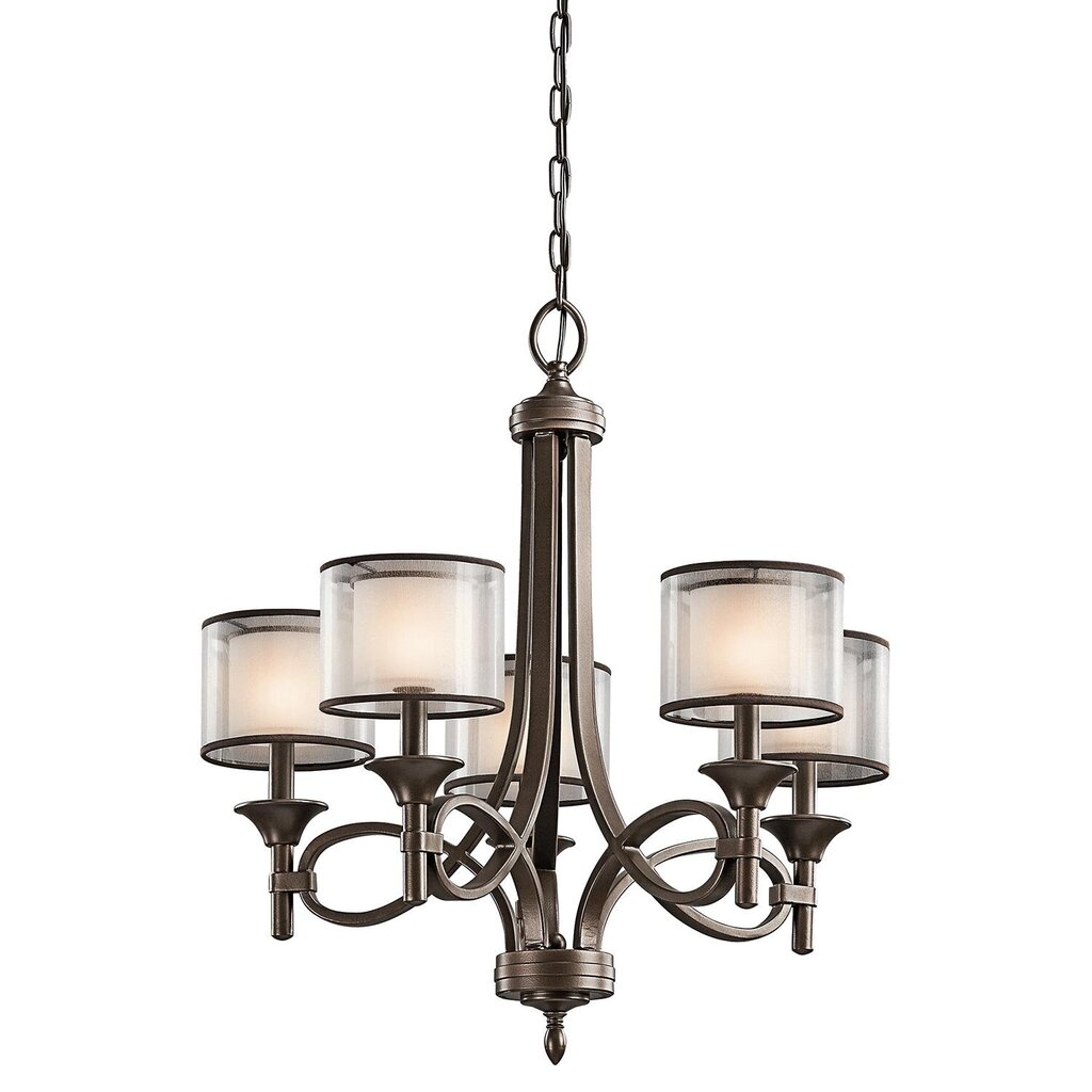 Piekaramā lampa Elstead Lighting Lacey KL-LACEY5-MB cena un informācija | Lustras | 220.lv