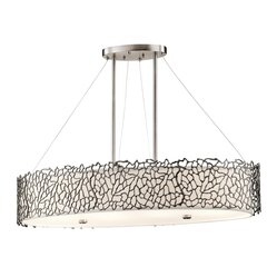 Piekaramā lampa Elstead Lighting Silver coral KL-SILVER-CORAL-ISLE cena un informācija | Lustras | 220.lv