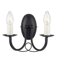 Sienas lampa Elstead Lighting Minster MN2-BLACK cena un informācija | Sienas lampas | 220.lv