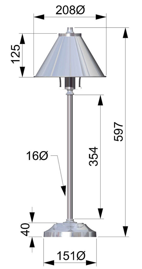 Galda lampa Elstead Lighting Provence PV-SL-PN cena un informācija | Galda lampas | 220.lv