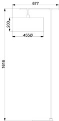 Stāvlampa Elstead Lighting Balance BALANCE-FL-WPN цена и информация | Торшеры | 220.lv