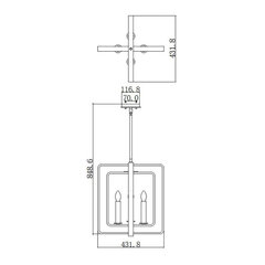 Подвесной светильник Elstead Lighting Quentin HK-QUENTIN-4P-B цена и информация | Люстры | 220.lv