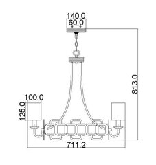 Piekaramā lampa Elstead Lighting Sabina HK-SABINA5 cena un informācija | Lustras | 220.lv