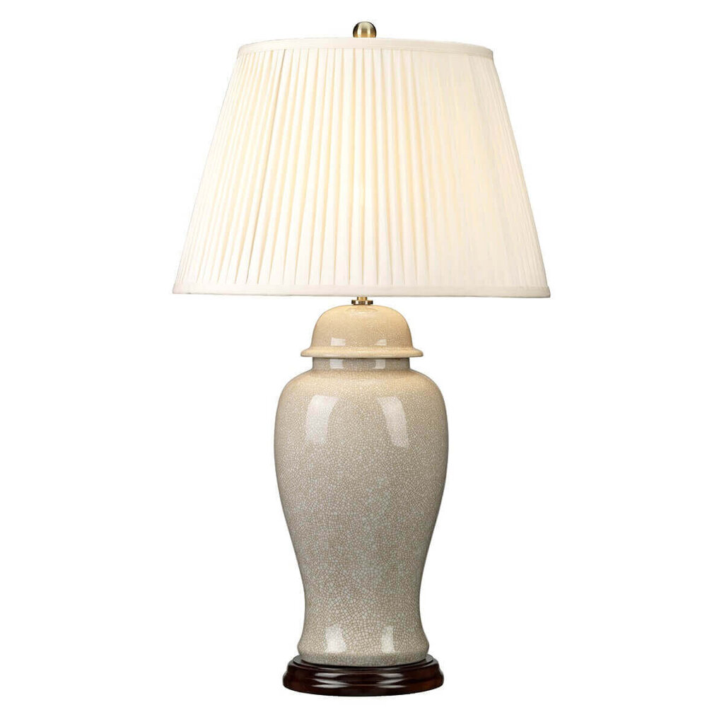 Galda lampa Elstead Lighting Ivory crackle IVORY-CRA-LG-TL cena un informācija | Galda lampas | 220.lv