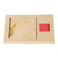 Пазл Fridolin Extra Piece, Square 3, деревянный цена и информация | Пазлы | 220.lv