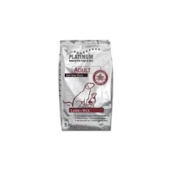 Сухой корм с бараниной и рисом для взрослых собак Platinum Adult Lamb+Rice/5 кг цена и информация | Сухой корм для собак | 220.lv