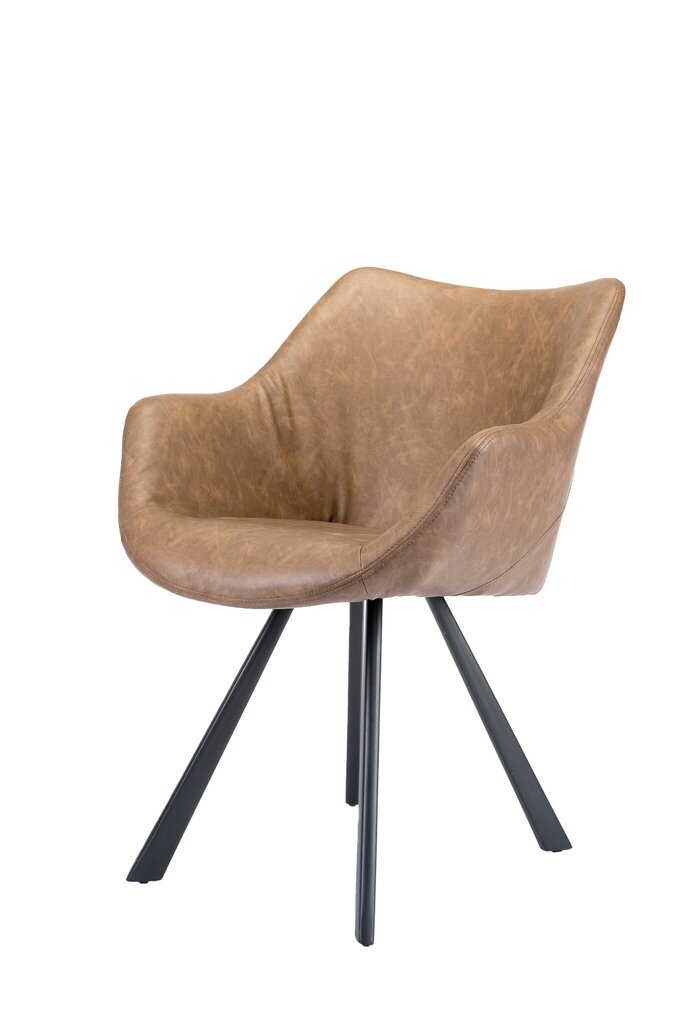 2-u krēslu komplekts Element Veronica Designer chair, Brown cena un informācija | Virtuves un ēdamistabas krēsli | 220.lv