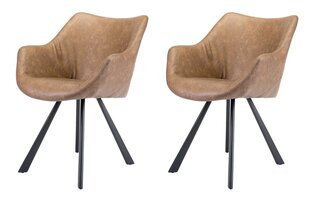 2-u krēslu komplekts Element Veronica Designer chair, Brown цена и информация | Стулья для кухни и столовой | 220.lv