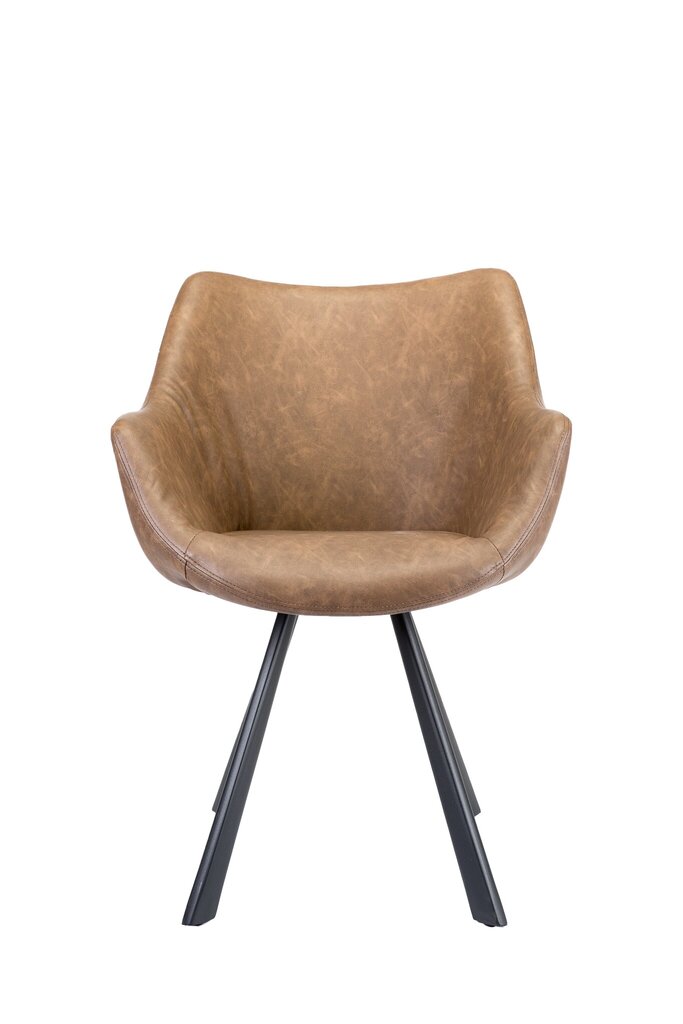 2-u krēslu komplekts Element Veronica Designer chair, Brown cena un informācija | Virtuves un ēdamistabas krēsli | 220.lv