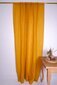 Sinepju dzeltens lina aizkars, 140x200 cm. цена и информация | Aizkari | 220.lv