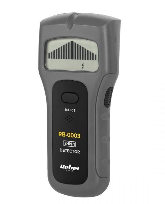 Metāla, koka un elektroinstalāciju detektors Rebel RB-0003 cena un informācija | Rokas instrumenti | 220.lv
