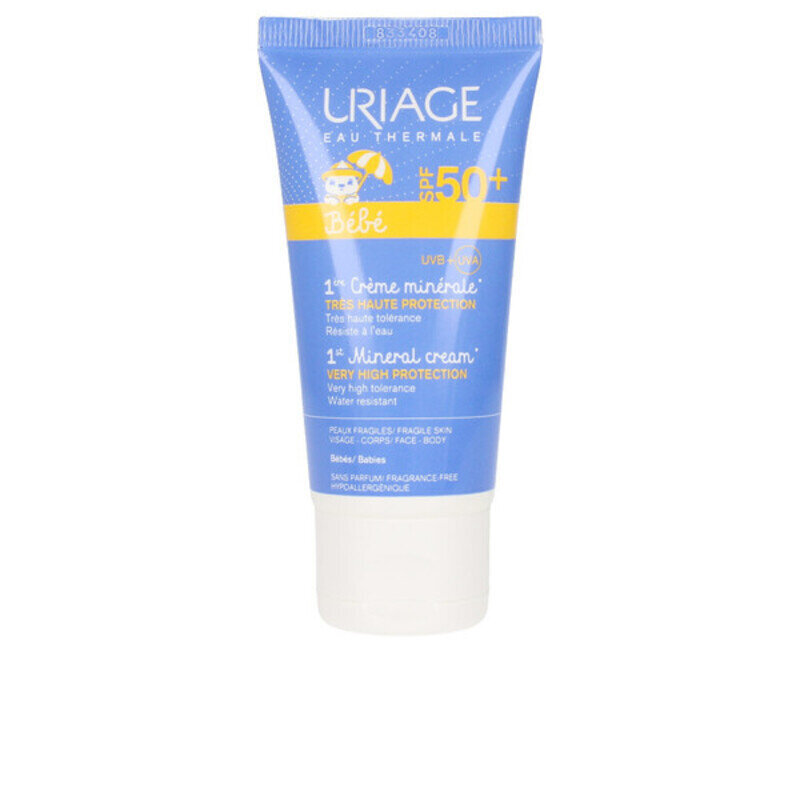 Saules krēms bērniem Uriage Sun Baby MineralSPF50+ 50 ml цена и информация | Sauļošanās krēmi | 220.lv