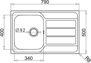 Кухонная мойка Pyramis, 100178701 цена и информация | Раковины на кухню | 220.lv
