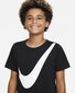Nike bērnu t-krekls DX1195*010, melns 196151069383 cena un informācija | Zēnu krekli | 220.lv