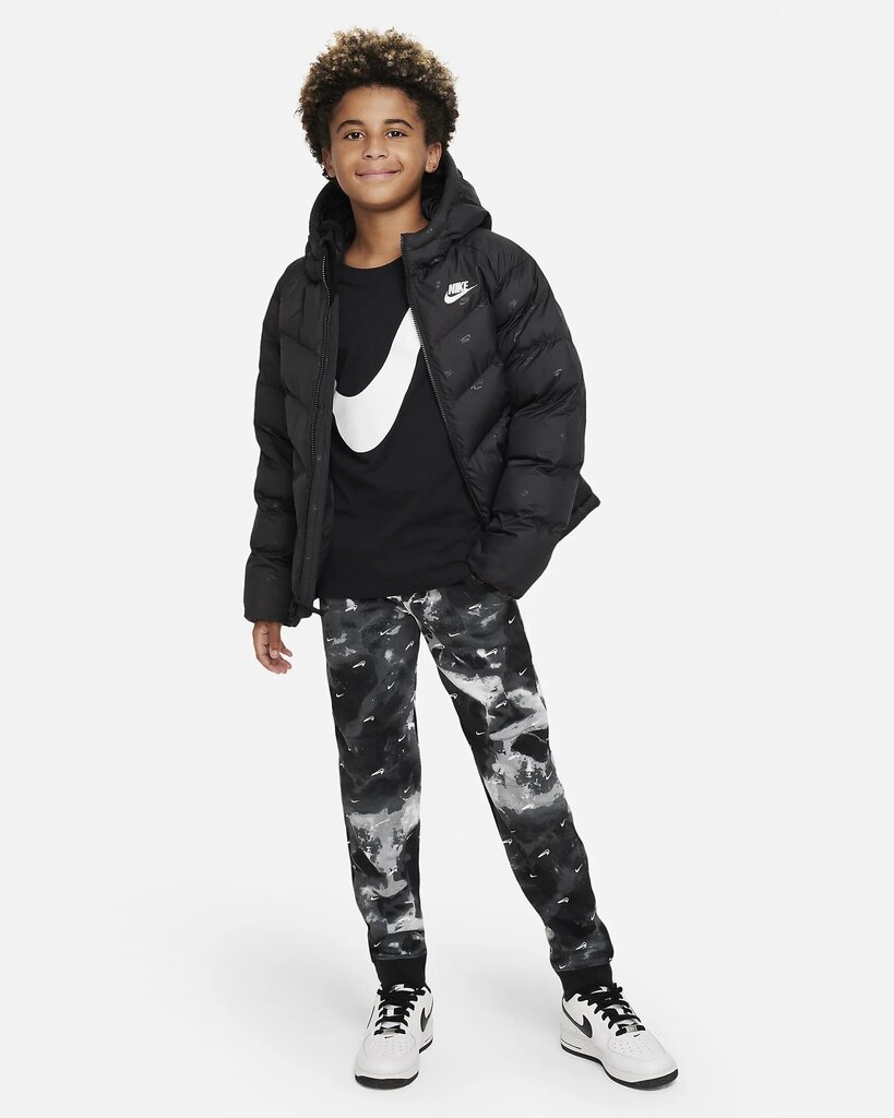 Nike bērnu t-krekls DX1195*010, melns 196151069383 цена и информация | Zēnu krekli | 220.lv