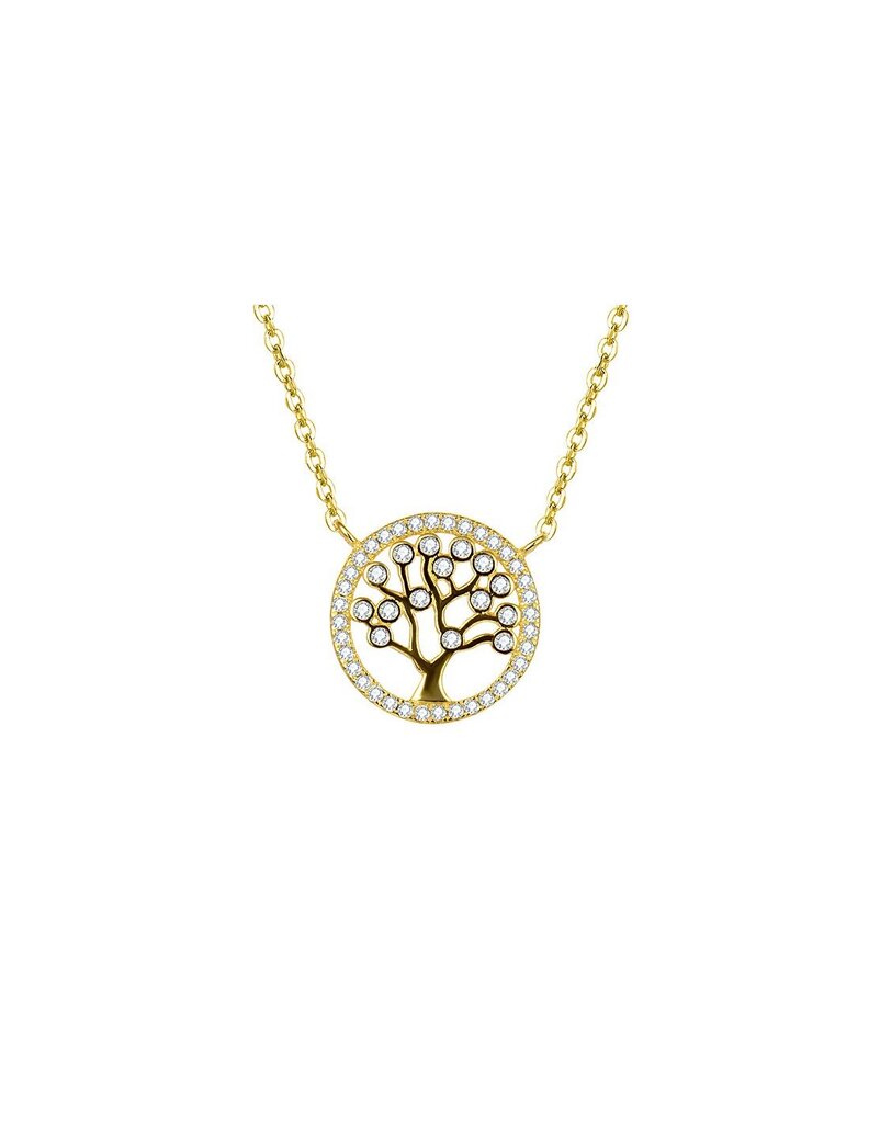 Beneto Apzeltīta sudraba kaklarota ar dzīvības koku AGS360 / 47-GOLD цена и информация | Kaklarotas | 220.lv