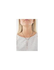 Amen Pink gilded necklace with Rosary CRORN4 crystals cena un informācija | Kaklarotas | 220.lv