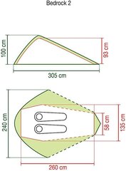 Палатка Coleman Bedrock 2 цена и информация | Палатки | 220.lv