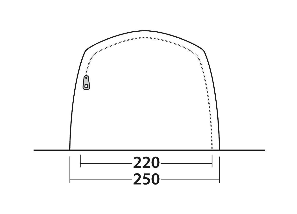 Telts Outwell Ashwood 3, zaļa цена и информация | Teltis | 220.lv