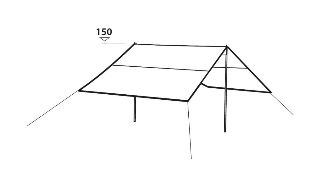 Tents Easy Camp Cliff, 260x200x150 cm, pelēka/smilškrāsas cena un informācija | Teltis | 220.lv