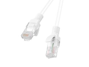 Tīkla kabelis U/UTP 6 Lanberg RJ45 / RJ45 0,25 m balts cena un informācija | Kabeļi un vadi | 220.lv