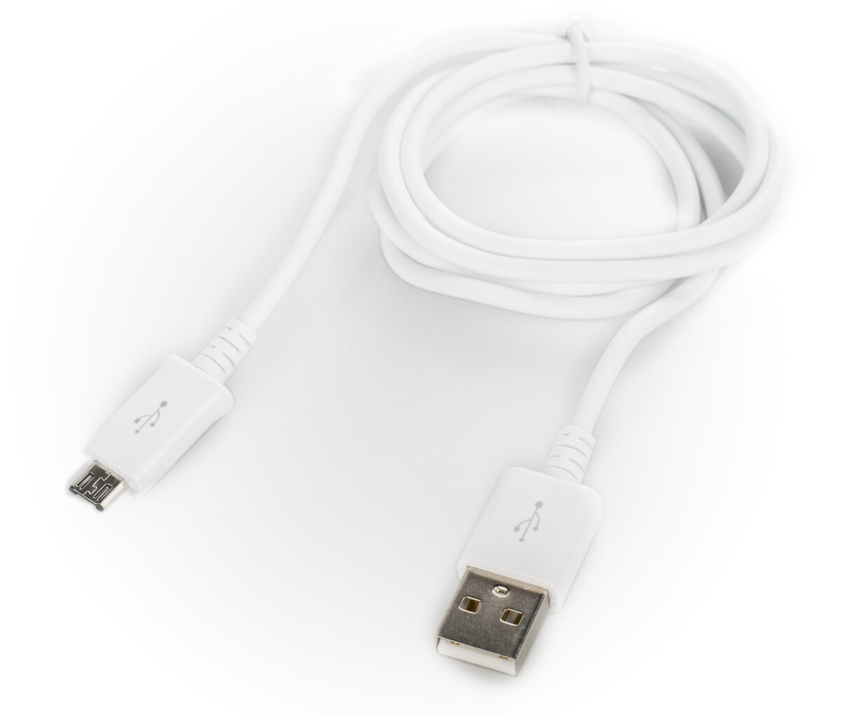 Platinet USB - microUSB 1 m, balts cena un informācija | Kabeļi un vadi | 220.lv