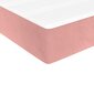 vidaXL kabatu atsperu matracis, rozā samts, 140x200x20 cm цена и информация | Matrači | 220.lv