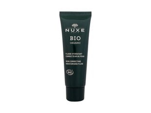 Увлажняющий крем для лица для нормальной и комбинированной кожи Nuxe Bio Organic Skin Correcting Moisturising Fluid, 50 мл цена и информация | Наносите на чистую кожу лица. Подержите около 10-15 минут и смойте водой. | 220.lv