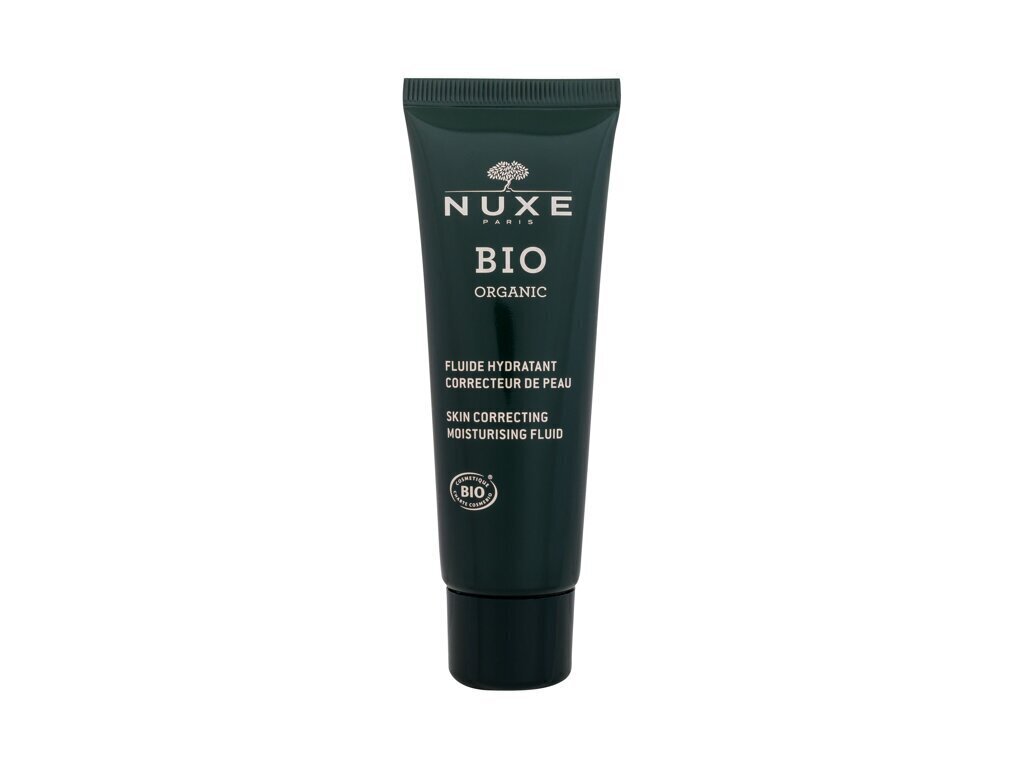 Mitrinošs sejas krēms normālai un kombinētai ādai Nuxe Bio Organic Skin Correcting Moisturising Fluid, 50 ml cena un informācija | Sejas krēmi | 220.lv
