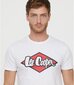 Lee Cooper vīriešu T-krekls AZZIK*01, balts 3568051685685 cena un informācija | Vīriešu T-krekli | 220.lv