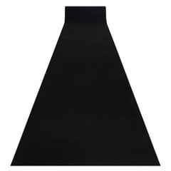 Paklājs - celiņš RUMBA gumijots, vienkrāsains melns 100 cm cena un informācija | Paklāji | 220.lv