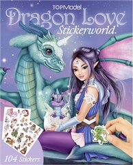 Dragon Love - Книга стикеров TopModel, 11909 цена и информация | Книжки - раскраски | 220.lv