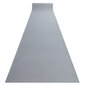 Paklājs - celiņš RUMBA gumijots, vienkrāsains pelēks 60 cm цена и информация | Paklāji | 220.lv