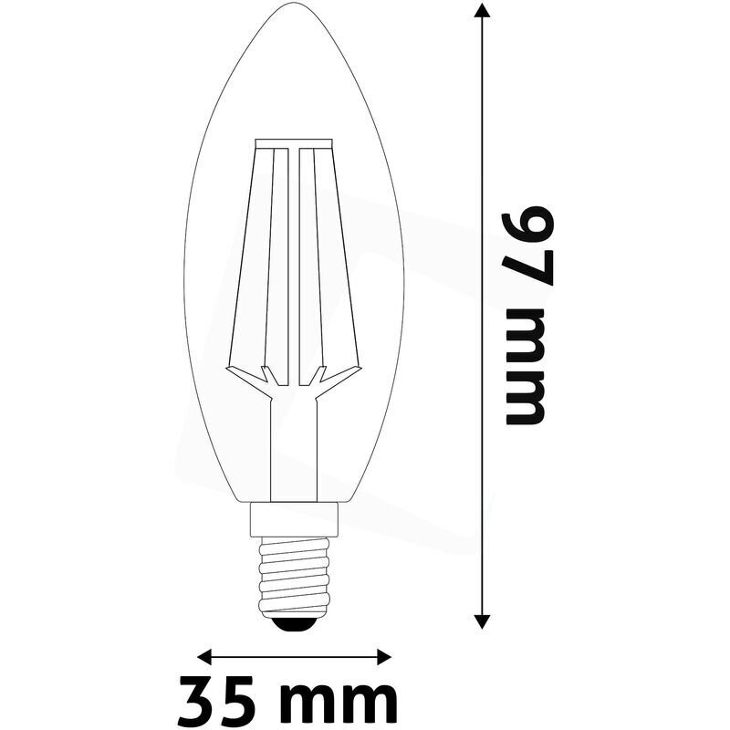 LED spuldze High Lumen 4,5W B35 E14 2.7K FL AVIIDE cena | 220.lv