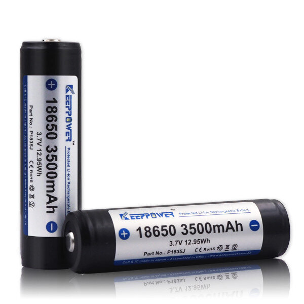 Akumulators Keeppower 18650 3500mAh 10A Aizsargāts (ar aizsardzību) cena un informācija | Baterijas | 220.lv
