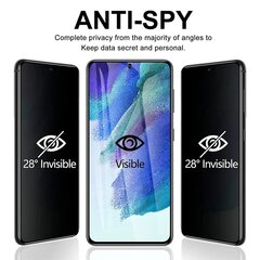 Rock'it Anti-Spy 5D/9H full cover glass Samsung Galaxy S21Fe cena un informācija | Ekrāna aizsargstikli | 220.lv