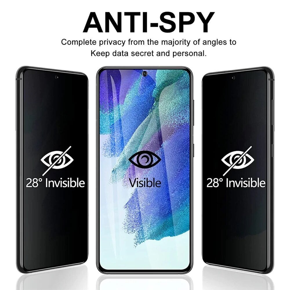Rock'it Anti-Spy 5D/9H full cover glass Samsung Galaxy S21Fe цена и информация | Ekrāna aizsargstikli | 220.lv
