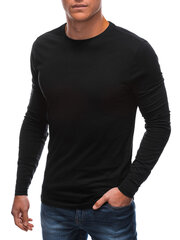 Vīriešu džemperis ar kapuci Edoti L148 melns cena un informācija | Vīriešu jakas | 220.lv