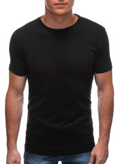 Vīriešu T-krekls Edoti kokvilna S1683 melns cena un informācija | Vīriešu T-krekli | 220.lv