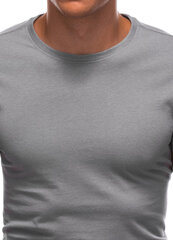 Vīriešu T-krekls kokvilna Edoti S1683 pelēks cena un informācija | Vīriešu T-krekli | 220.lv