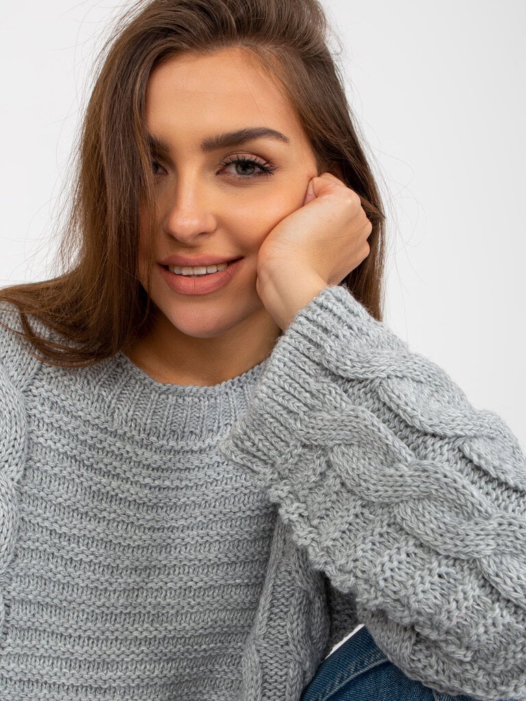 Džemperis sievietēm Och Bella, pelēks цена и информация | Sieviešu džemperi | 220.lv