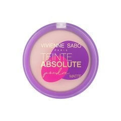 Vivienne Sabo Kompaktais pūderis Mattifying Pressed powder Absolute matte, 6 g, 02 · Light beige cena un informācija | Grima bāzes, tonālie krēmi, pūderi | 220.lv