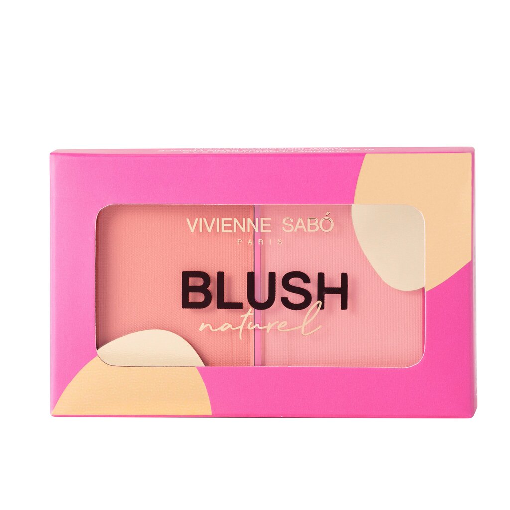 Vivienne Sabo Vaigu sārtums Blush palette Naturel, 6 g, 02 Pink cena un informācija | Bronzeri, vaigu sārtumi | 220.lv