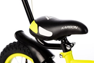 Велосипед Niki Karbon 14" 9347, чёрно-лимонного цвета цена и информация | Велосипеды | 220.lv