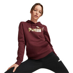 Ess+ metallic logo hoodie puma for women's red 84995842 цена и информация | Женские толстовки | 220.lv