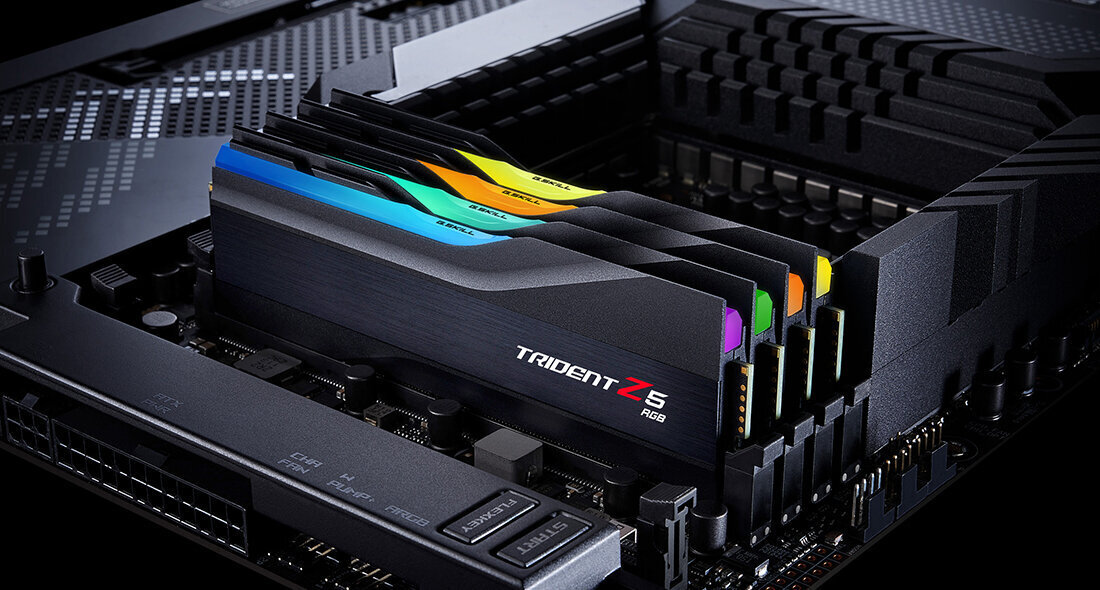 G.Skill Trident Z5 RGB, 32GB (2x16GB), DDR5, 6000MHz, Black (F5-6000J3238F16GX2-TZ5RK) cena un informācija | Operatīvā atmiņa (RAM) | 220.lv