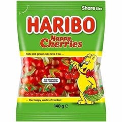 Želejas konfektes Haribo Happy cherries, 175g cena un informācija | Saldumi | 220.lv