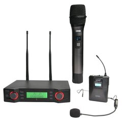 Bezvadu mikrofonu sistēma DNA VM - DUAL VOCAL HEAD SET cena un informācija | Mikrofoni | 220.lv